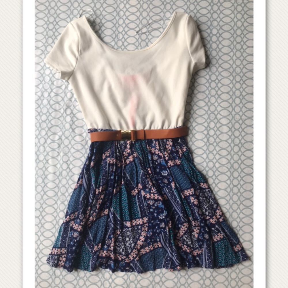 NWT Boutique Belted Shirtdress, Sz M